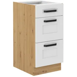 Szafka kuchenna dolna 40 cm LUNA 40D 3S BB WHAR mat
