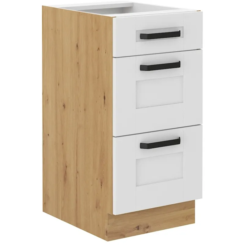 Szafka kuchenna dolna 40 cm LUNA 40D 3S BB WHAR mat