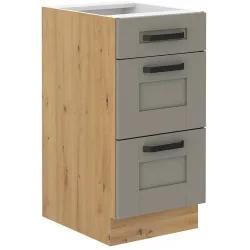 Szafka kuchenna dolna 40 cm LUNA 40D 3S BB CGAR mat