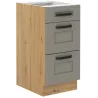 Szafka kuchenna dolna 40 cm LUNA 40D 3S BB CGAR mat