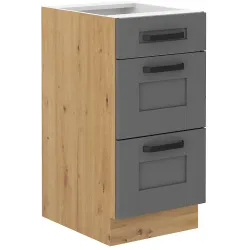 Szafka kuchenna dolna 40 cm LUNA 40D 3S BB DGAR mat
