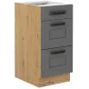 Szafka kuchenna dolna 40 cm LUNA 40D 3S BB DGAR mat