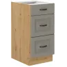 Szafka kuchenna dolna 40 cm STILO 40D 3S BB CGAR mat