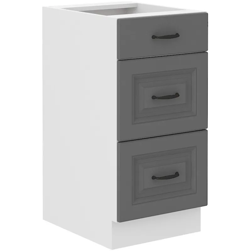 Szafka kuchenna dolna 40 cm STILO 40D 3S BB DGWH mat