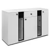 Komoda Salsa Lamel biała 140x80 cm LED