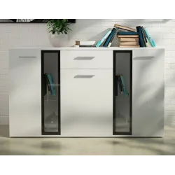 Komoda Salsa biała 140x80 cm LED