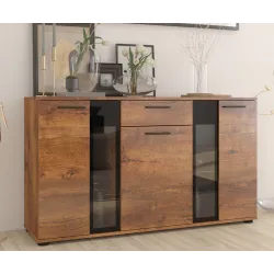Komoda Salsa dąb lefkas 140x80 cm LED