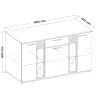 Meblościanka Salsa dąb lefkas