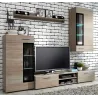 Meblościanka dąb sonoma Tango LED mała