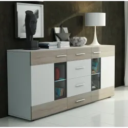 Komoda biała Tango 169x79 cm LED