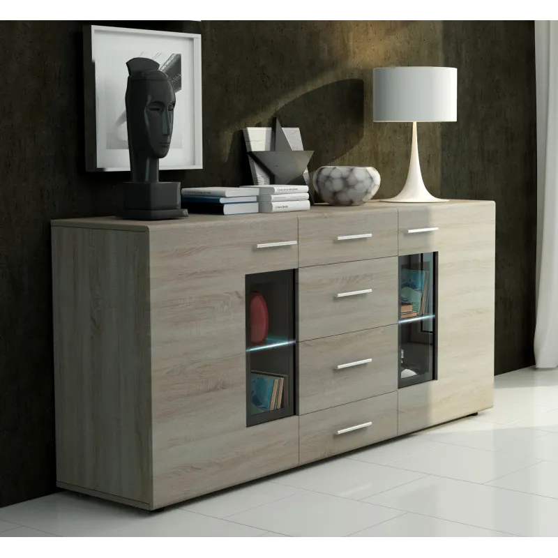 Komoda dąb sonoma Tango 169x79 cm LED