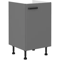 Szafka kuchenna pod zlew 50 cm szara NESSA 50D ZL 1F