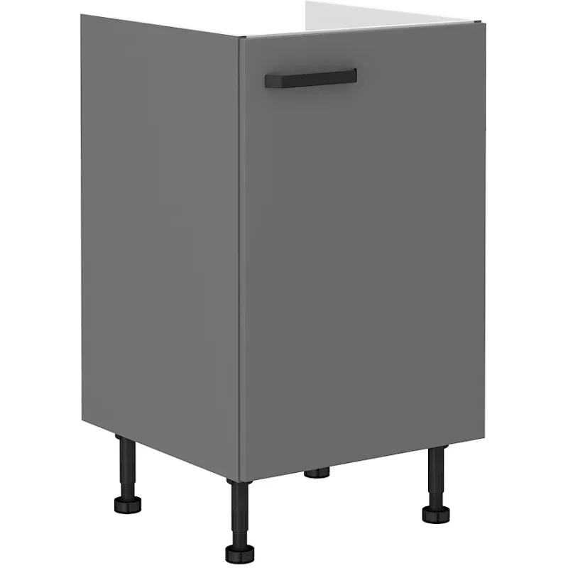 Szafka kuchenna pod zlew 50 cm szara NESSA 50D ZL 1F