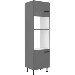 Szafka kuchenna dolna na piekarnik i mikrofalę 60 cm słupek NESSA 60DPM 215 2F