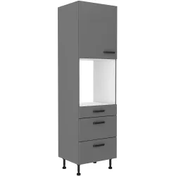 Szafka kuchenna dolna na piekarnik 60 cm słupek NESSA 60DPS 215 3S 1F