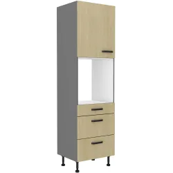 Szafka kuchenna dolna na piekarnik 60 cm słupek SCANDI 60DPS 215 3S 1F