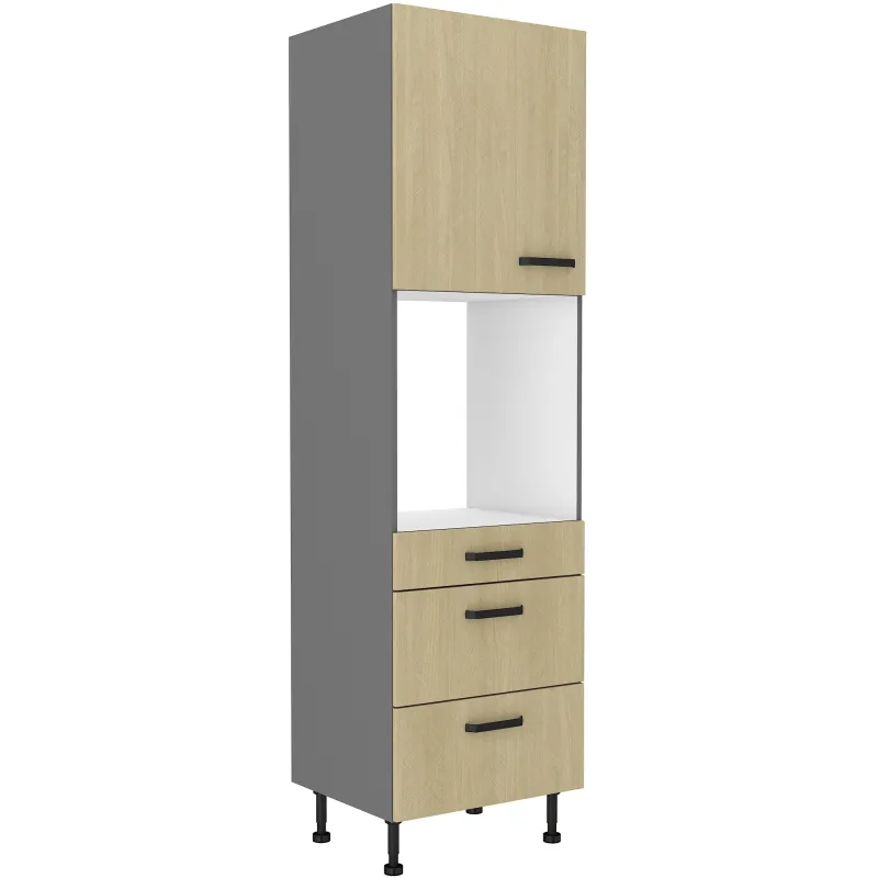 Szafka kuchenna dolna na piekarnik 60 cm słupek SCANDI 60DPS 215 3S 1F