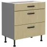 Szafka kuchenna z szufladami 80 cm dolna SCANDI 80D 3S BB