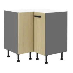 Szafka kuchenna dolna narożna SCANDI 89x89DN 1F BB mat