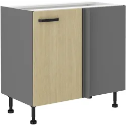 Szafka kuchenna dolna narożna dostawna 105 cm SCANDI 105DN 1F BB