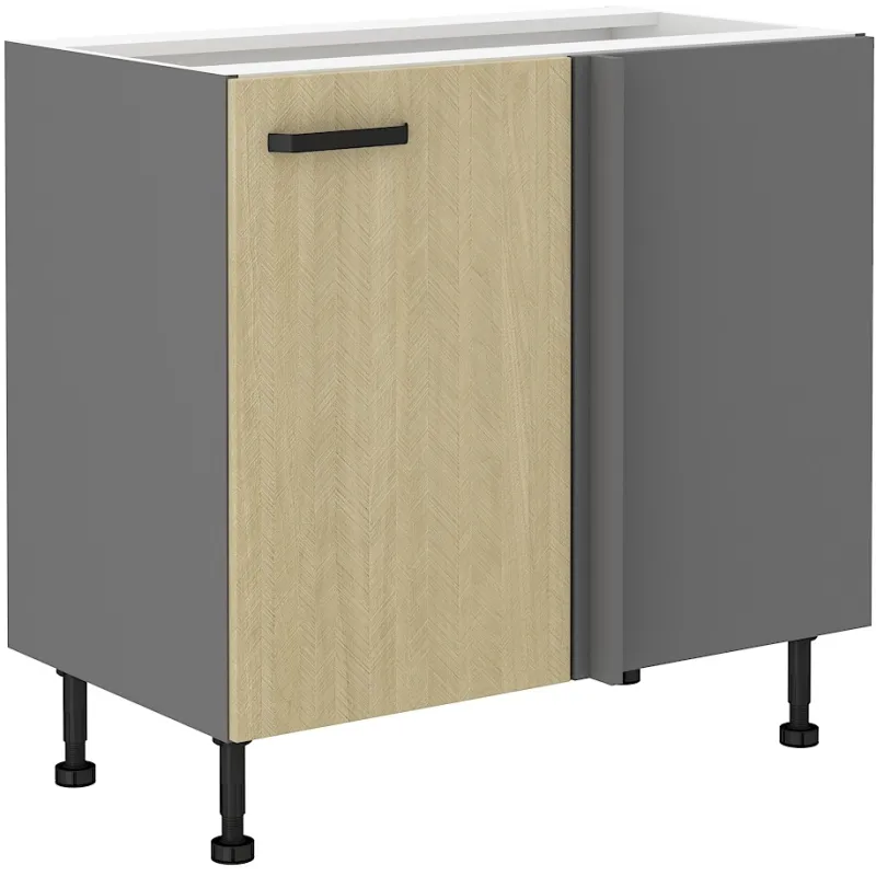 Szafka kuchenna dolna narożna dostawna 105 cm SCANDI 105DN 1F BB
