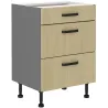 Szafka kuchenna z szufladami dolna 60 cm SCANDI 60D 3S BB