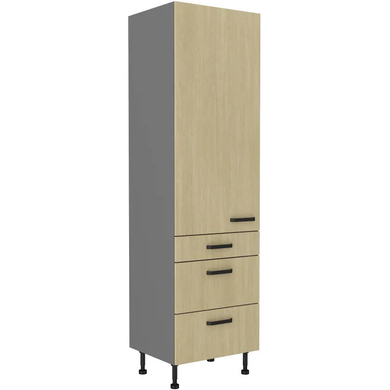 Szafka kuchenna dolna 60 cm słupek SCANDI 60DKS 215 3S 1F