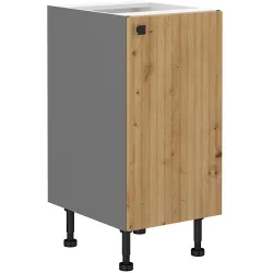 Szafka kuchenna dolna 40 cm dąb artisan antracyt AVA 40D 1F BB