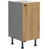 Szafka kuchenna dolna 40 cm dąb artisan antracyt AVA 40D 1F BB