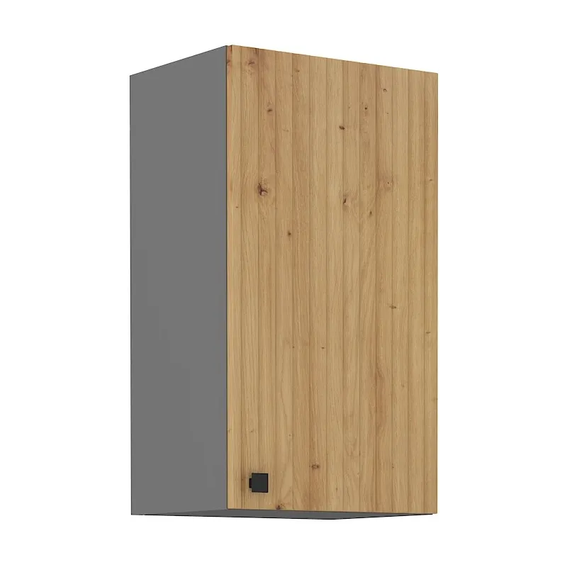 Szafka kuchenna górna 40 cm AVA MDF dąb artisan antracyt40G 72 1F