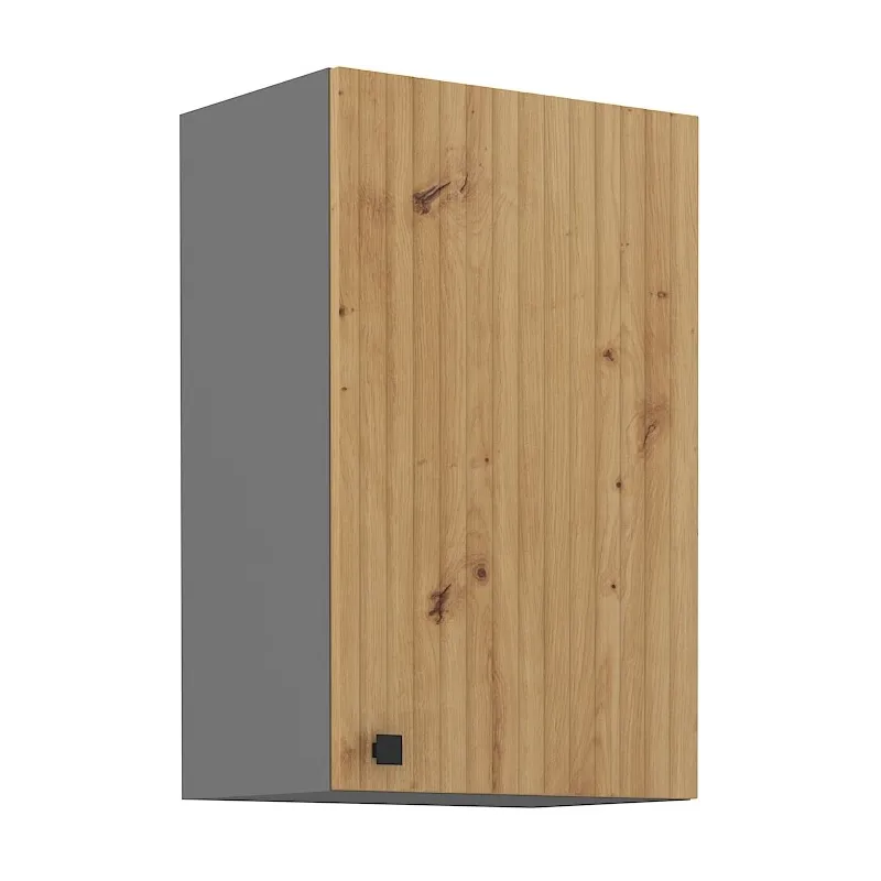 Szafka kuchenna górna 45 cm AVA 45G 72 1F dąb artisan antracyt