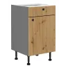 Szafka kuchenna dolna 50 cm AVA 50D 1F1S BB dąb artisan antracyt