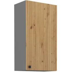Szafka kuchenna górna 50 cm AVA 50G 90 1F dąb artisan antracyt