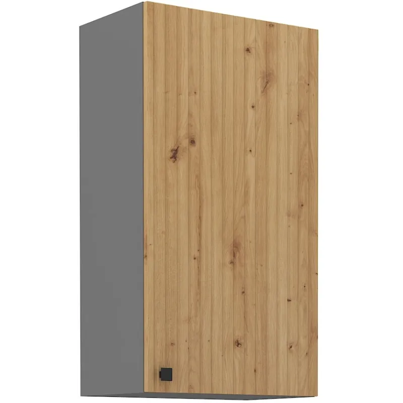 Szafka kuchenna górna 50 cm AVA 50G 90 1F dąb artisan antracyt