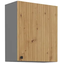 Szafka kuchenna górna 60 cm AVA 60G 72 1F dąb artisan antracyt