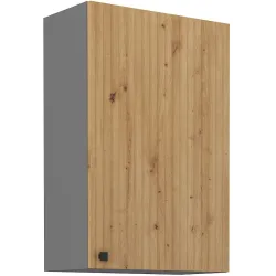 Szafka kuchenna górna 60 cm AVA 60G 90 1F dąb artisan antracyt