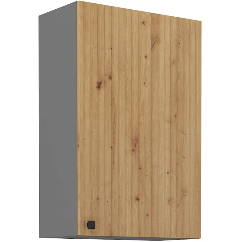 Szafka kuchenna górna 60 cm AVA 60G 90 1F dąb artisan antracyt