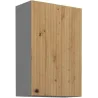 Szafka kuchenna górna 60 cm AVA 60G 90 1F dąb artisan antracyt