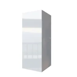 Nowoczesna Meblościanka czarna połysk BOX 5 wisząca