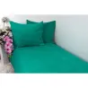  Pościel frotte gruba 160x200 3-częściowa zielona