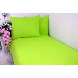  Pościel frotte gruba 200x220 3-częściowa zielona limonka