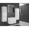 Meble łazienkowe Porto WH 01 biały/biały połysk