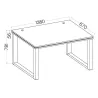 Biurko proste Malta 160 Dąb Artisan ARAR 67x138