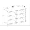 Regał dolny otwarty Malta 860 Dąb Artisan ARAR 44x160cm