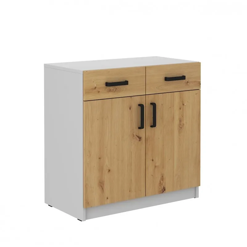 Szafka stojąca dolna Malta 105 2F 2S dąb artisan-szara ARLG