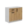 Komoda Malta 820 2F1S dąb artisan-szara ARLG 42x80cm