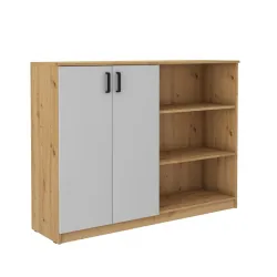 Komoda Malta 830 2F szara-dąb artisan LGAR 44x158cm