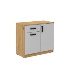 Komoda Malta 820 2F1S szara-dąb artisan LGAR 42x80cm
