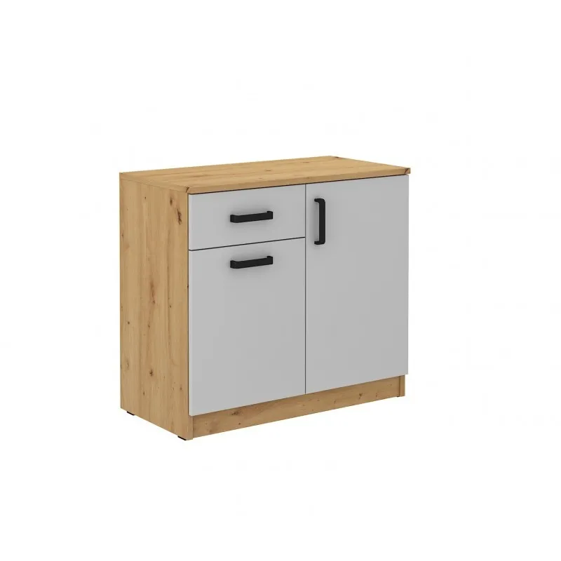 Komoda Malta 820 2F1S szara-dąb artisan LGAR 42x80cm