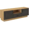 Komoda RTV Flawia 150 2D1S GRAR grafit-dąb artisan 40x150cm